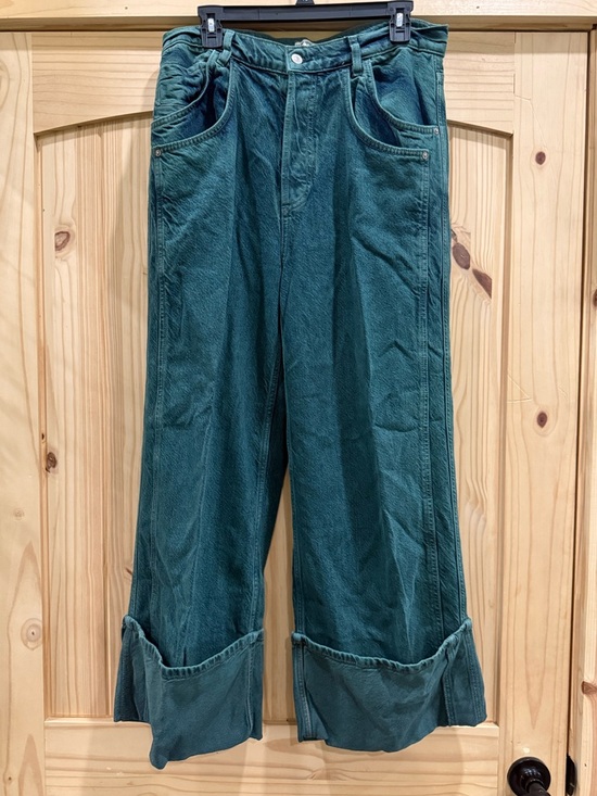 We The Free Denim - Free People 'We The Free' Final Countdown Wide-Leg Jeans